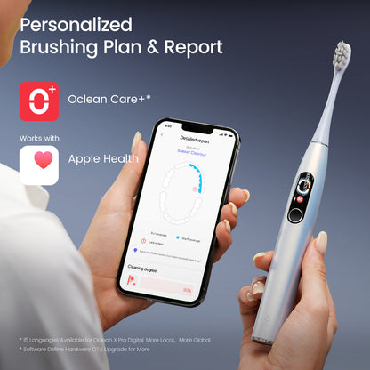 Oclean X Pro Digital Sonic Electric Toothbrush Tandbørster Oclean Official 